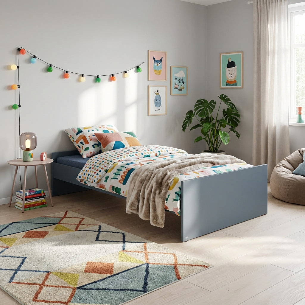 Bett Little Flo Blau, 120 x 200 cm 7