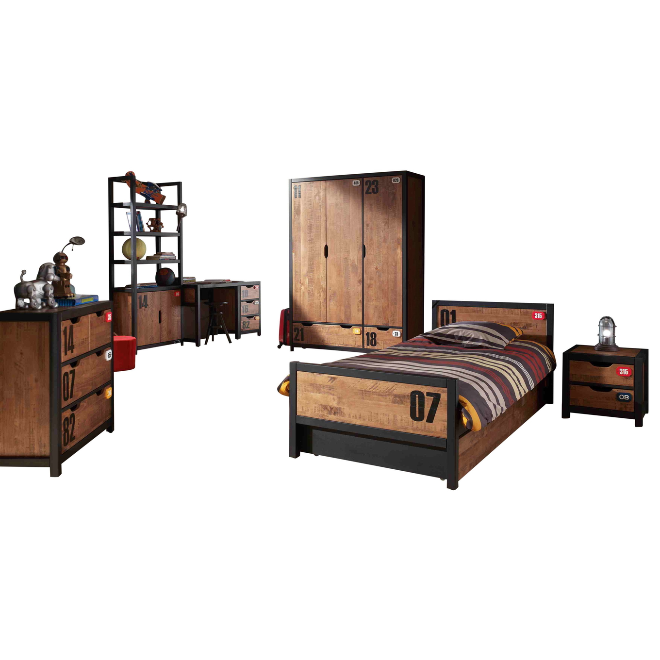 Kinderzimmer Alex 7-teilig Set