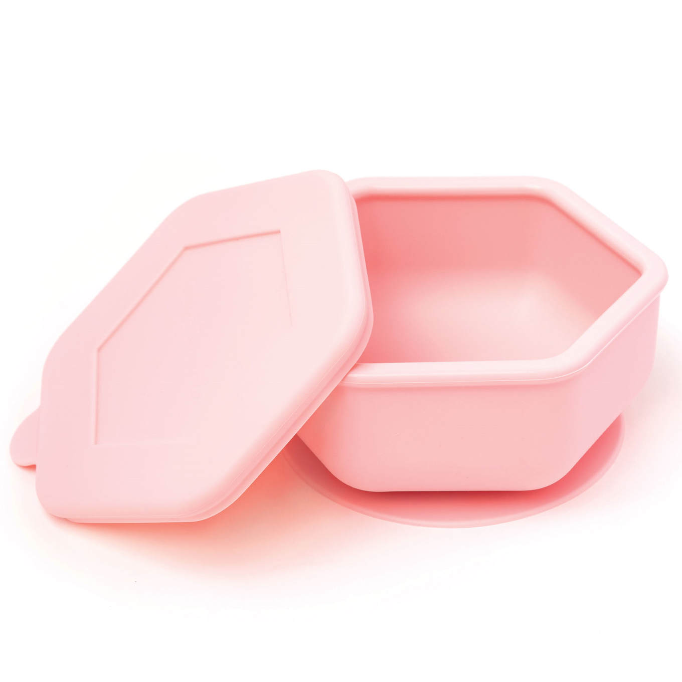 Schüssel mit Silikondeckel Pink 1