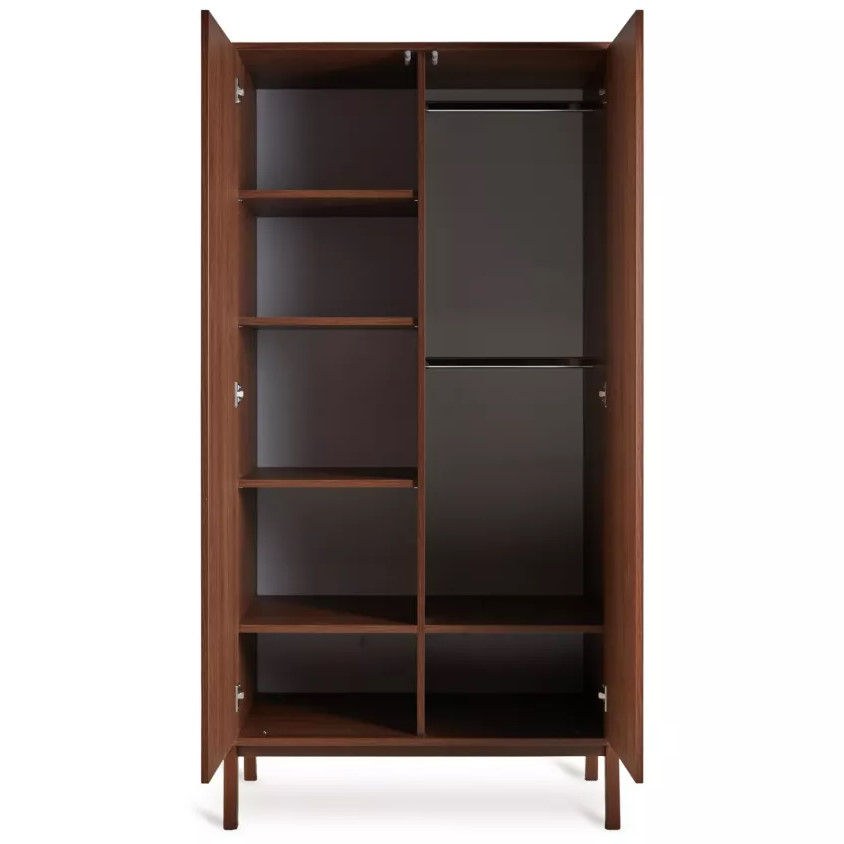 Kleiderschrank Ashi 2-türig, Chestnut 2