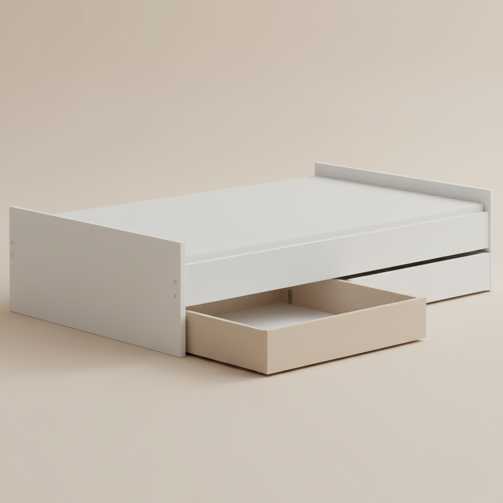 Bettschublade 1/2 Little Flo Beige 3