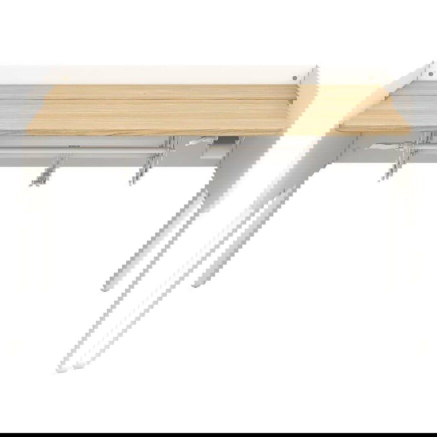 Schreibtisch Woody Nor Weiss/Eiche 4