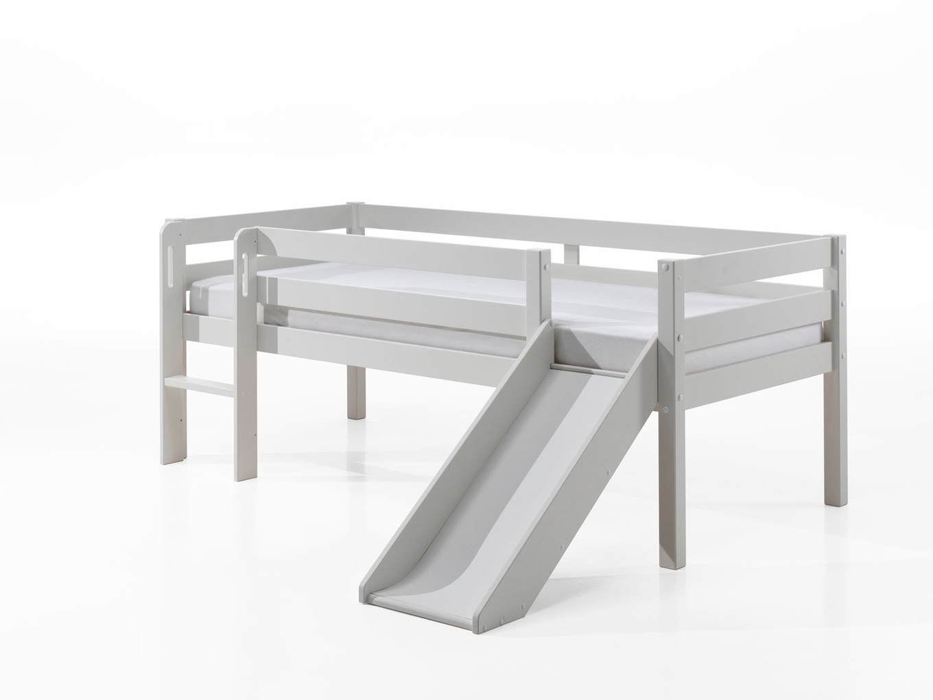 Bett Pino mit Rutsche inkl. Hängeablage & Schubladen 2er-Set Weiss 4