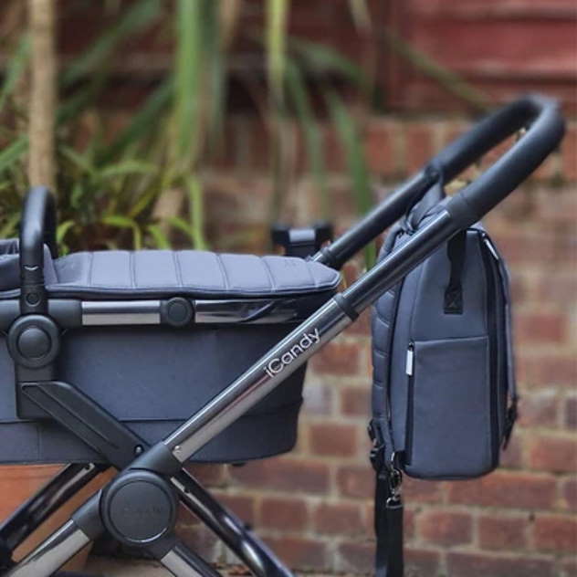 Wickeltasche Peach 7 Dark Grey 2