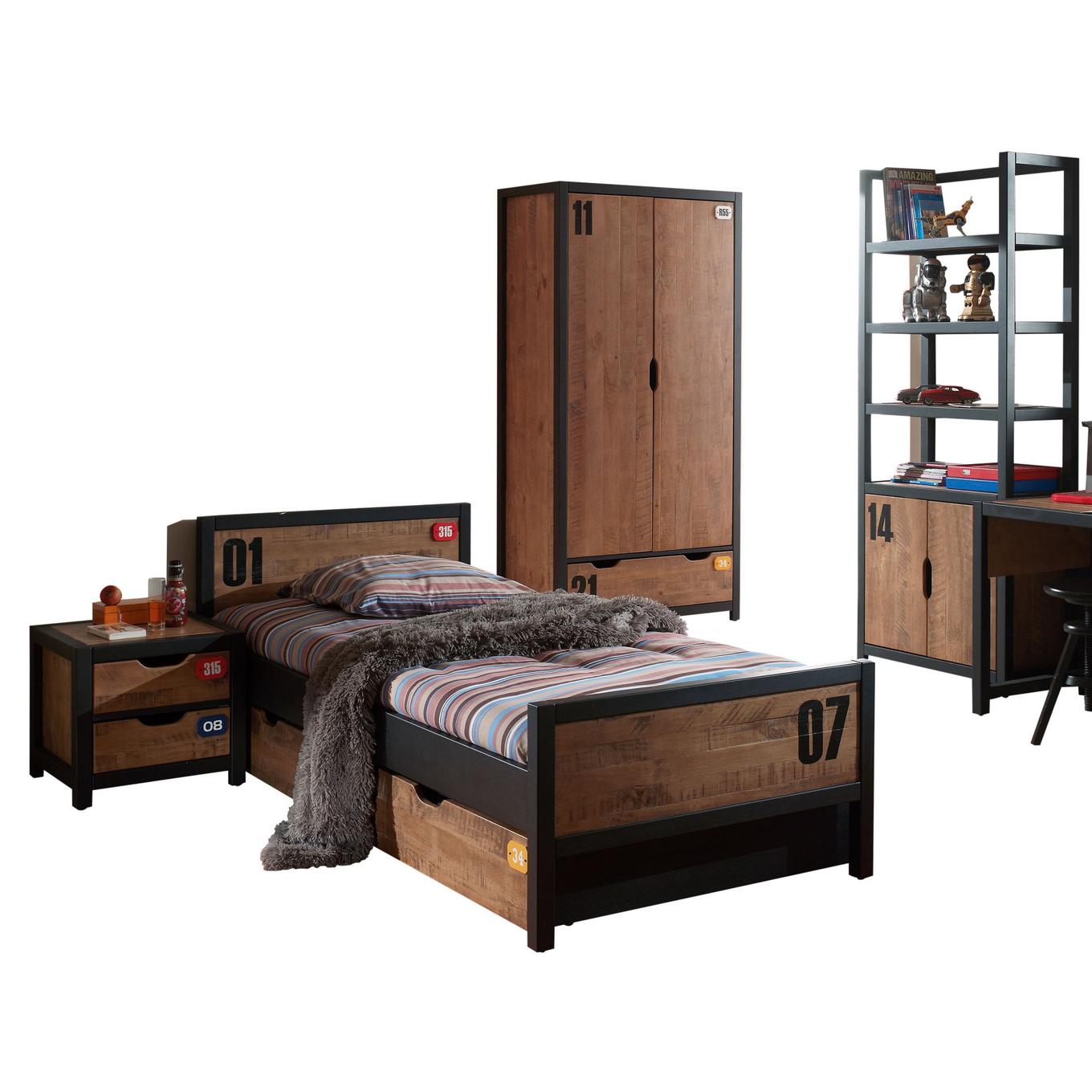 Kinderzimmer Alex 5-teilig Set C 1