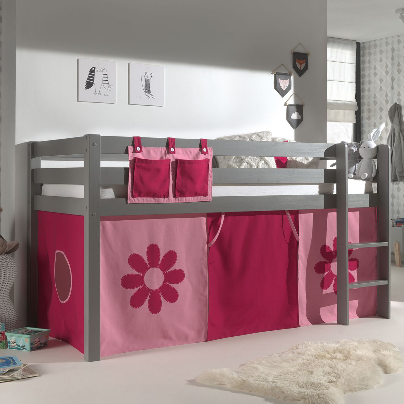 Spielvorhang Pink Flower 2
