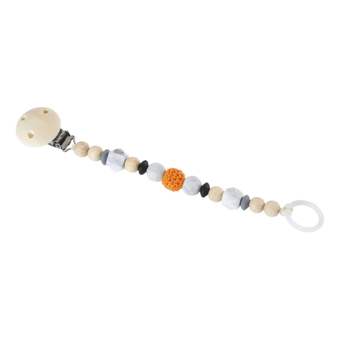 Schnullerkette Orange 1