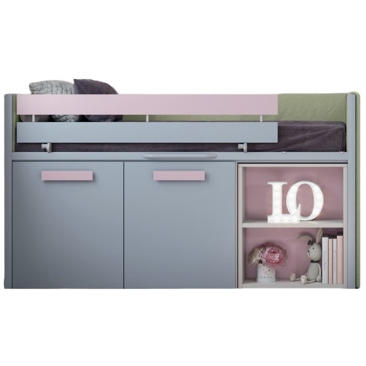 Halbhohes Bett Sky Lite Grau 1