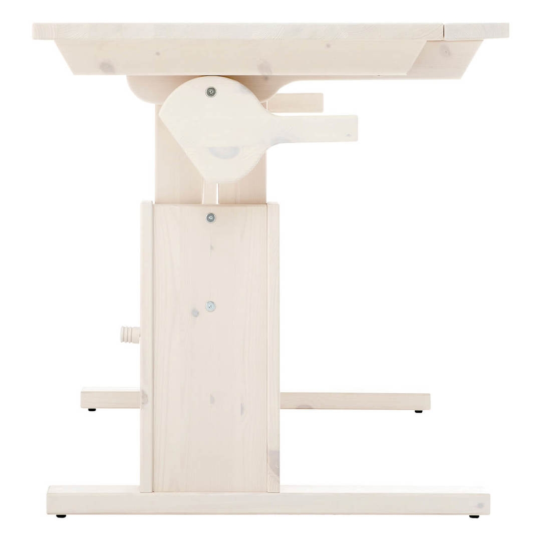 Schreibtisch Höhenverstellbar mit neigbare Tischplatte Weiss 7