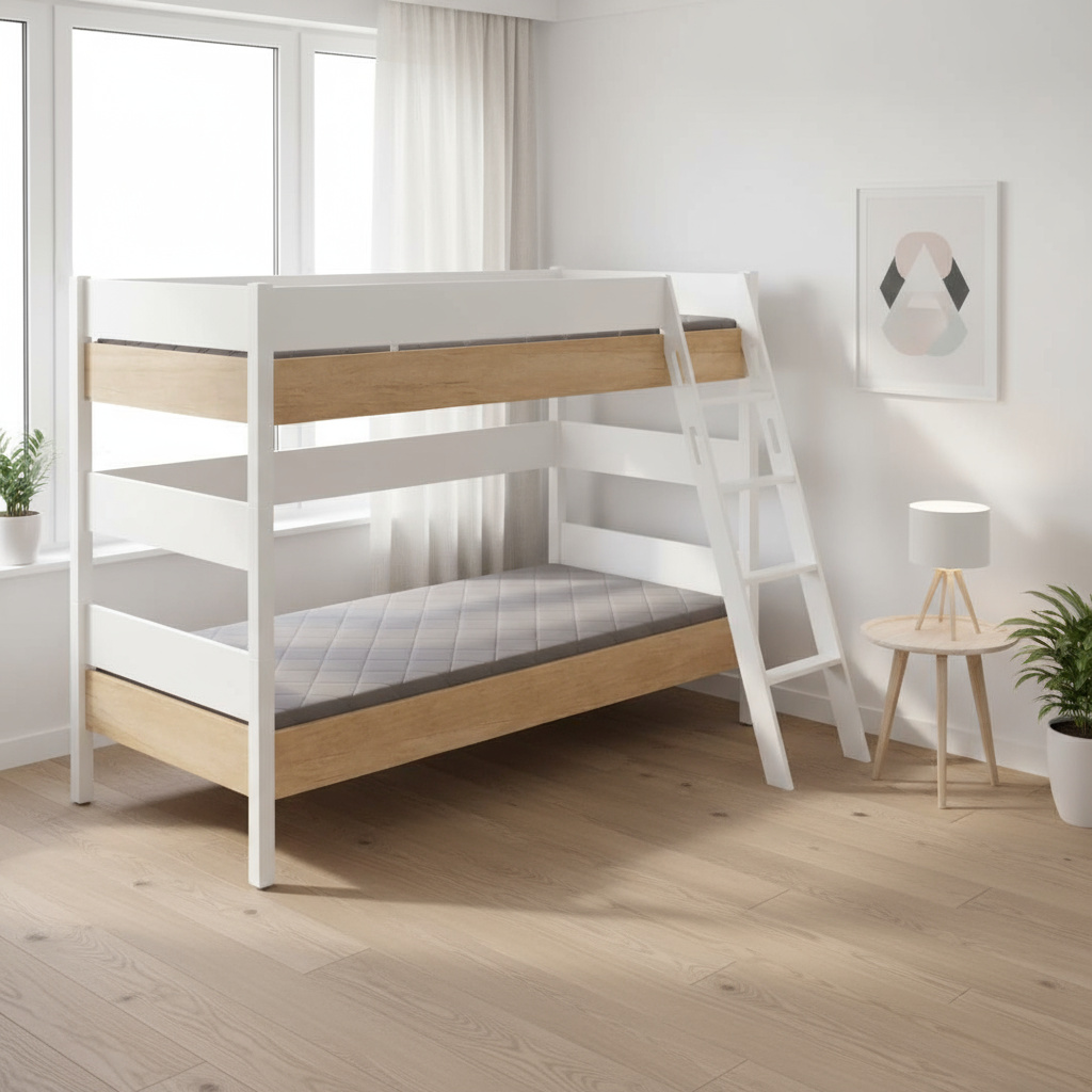 Etagenbett Kira Nebraska mit Schrägleiter, 90 x 200 cm #2