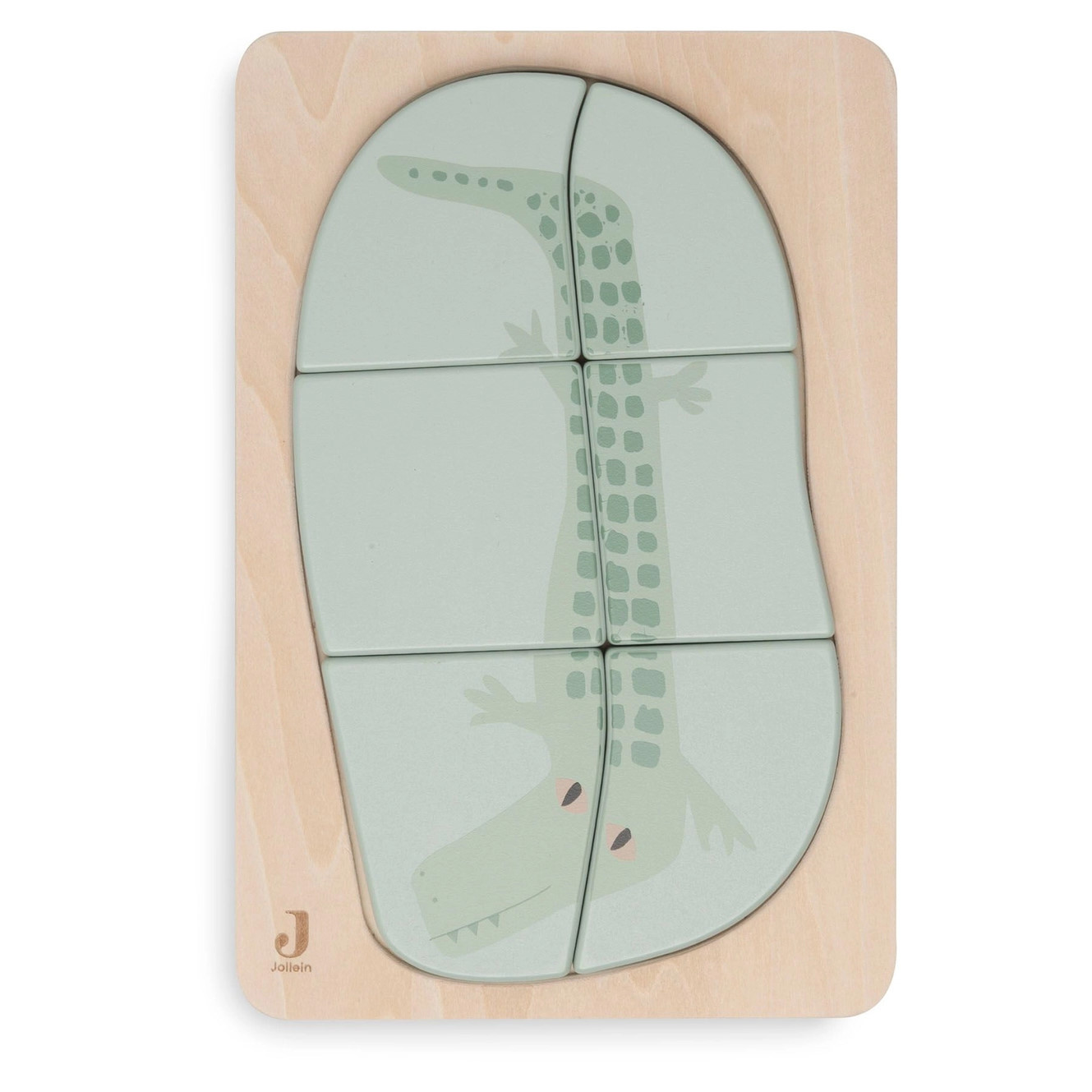 Puzzle aus Holz Krokodil 1
