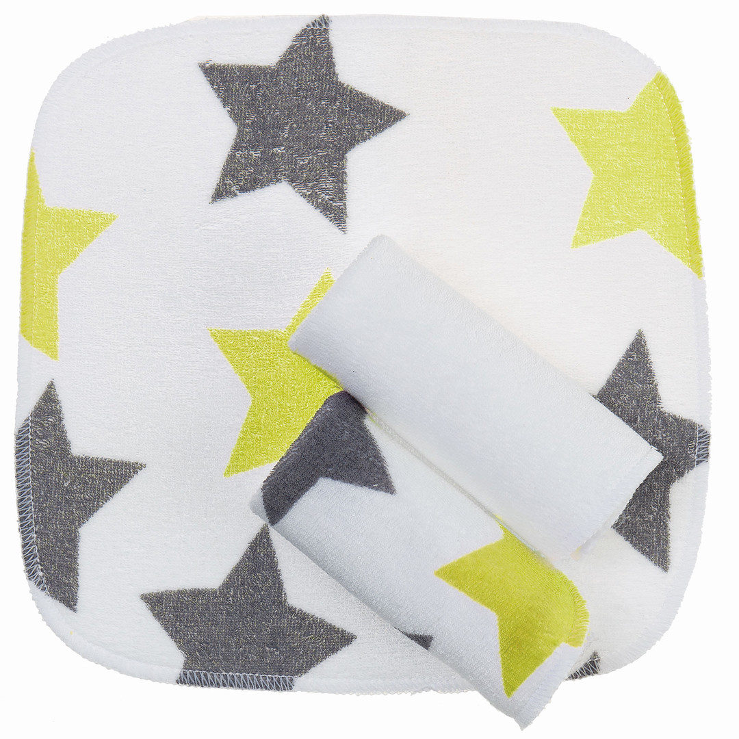 Waschtücher 3er Set Lime Stars