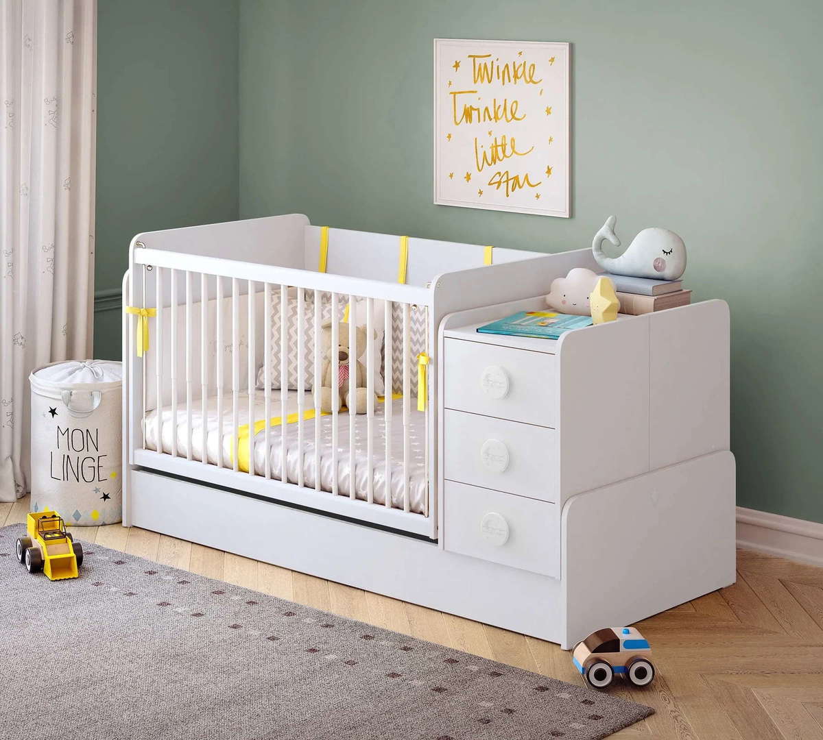 Babybett Baby Cotton Umbaubar Klein #2