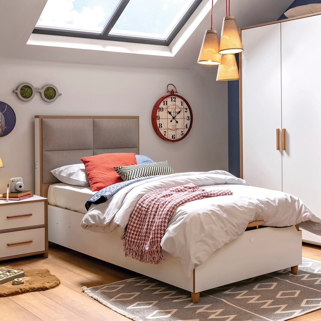 Bett Modera mit Stauraum, 100 x 200 cm 2