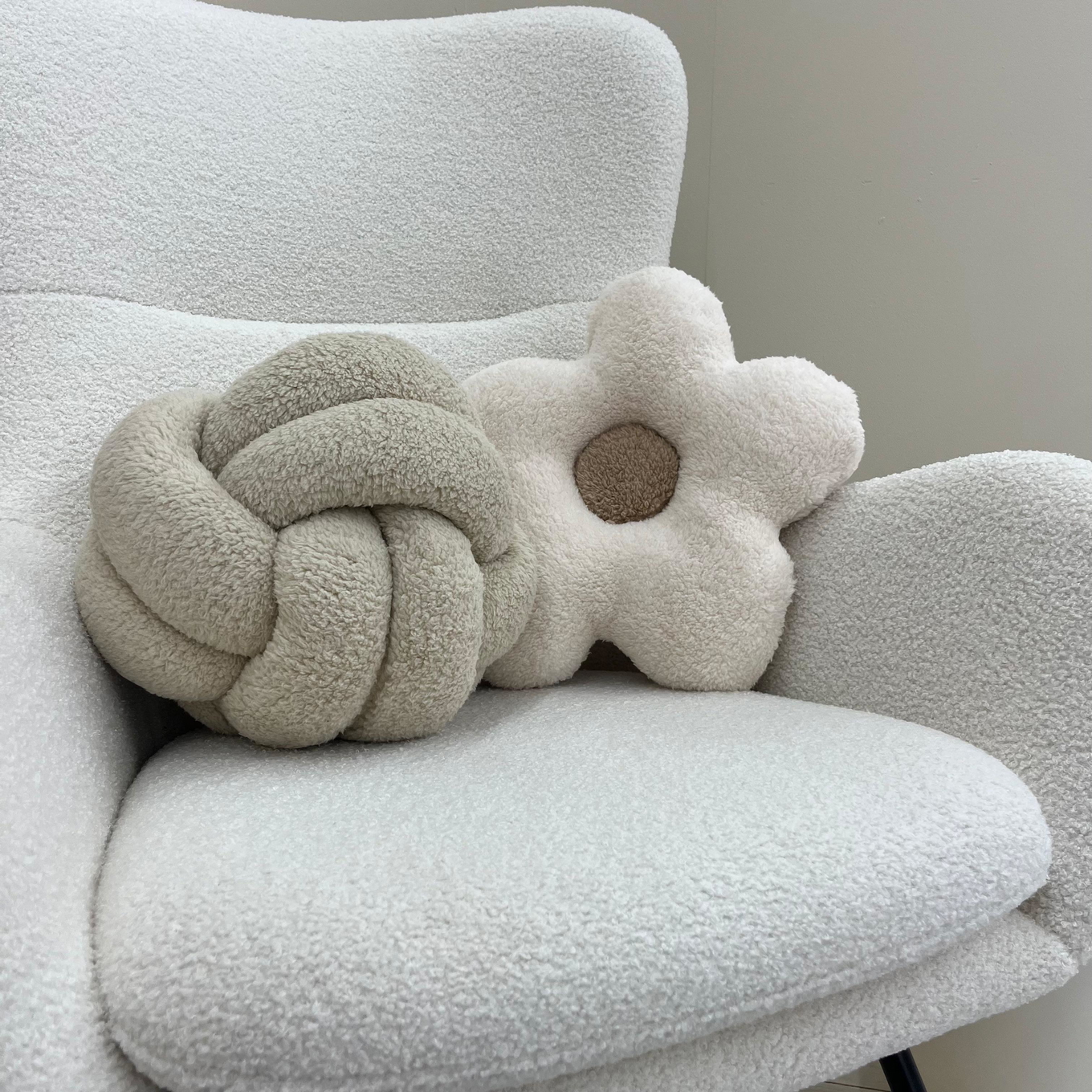 Dekokissen Knoten Beige #2