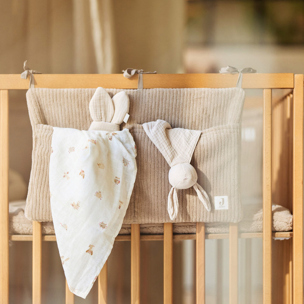 Betttasche Cloudy RIb Milky Coffee 3