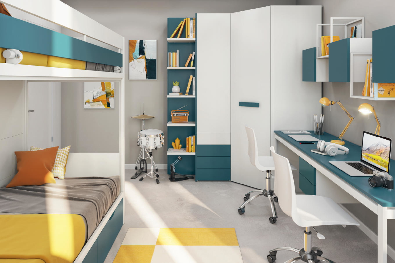 Kinderzimmer Bloom Abstract Set 8