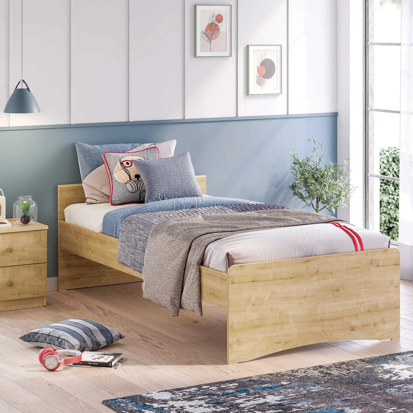Bett Mocha Standard, ohne Kopfteil, 100 x 200 cm 2