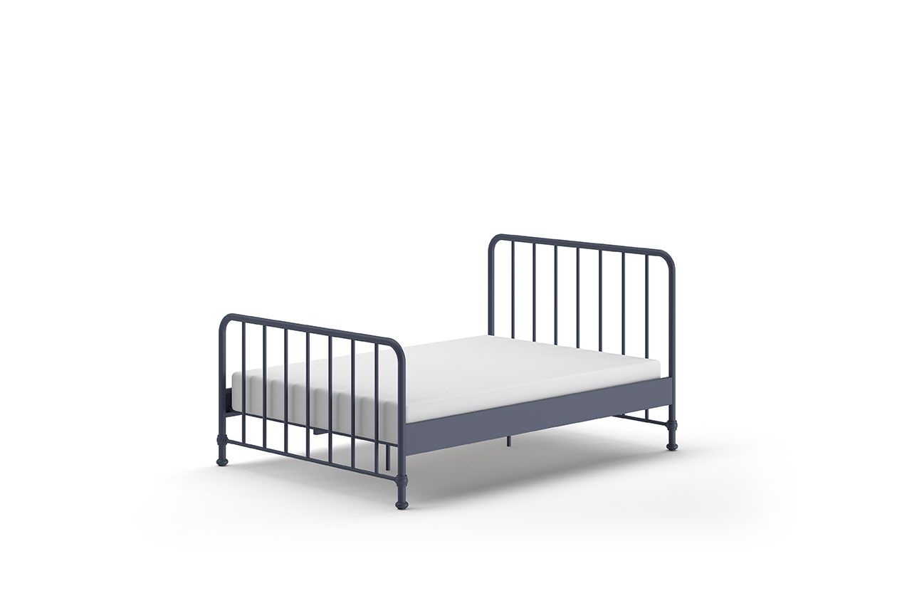 Metallbett Bronxx 140 Blau 4