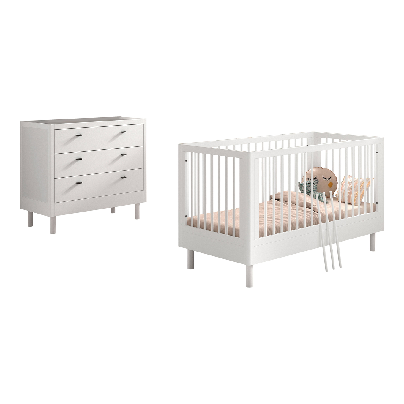 Babyzimmer Forrest Buche 2-teilig Set
