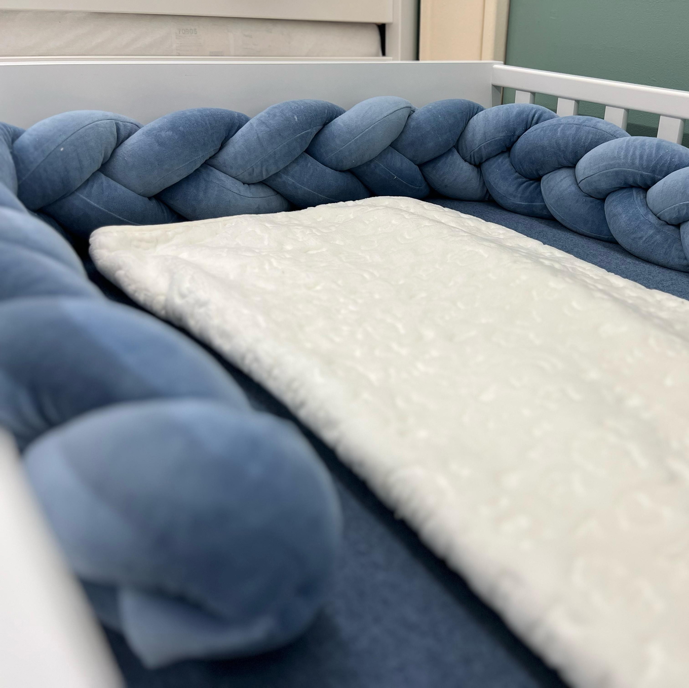 Bettschlange Panda Blau, 300 cm 2
