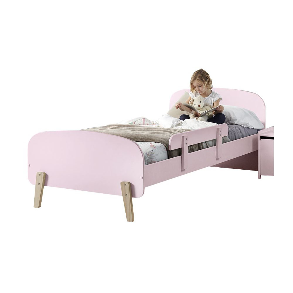 Bett Kiddy inkl. Absturzsicherung Rosa 1