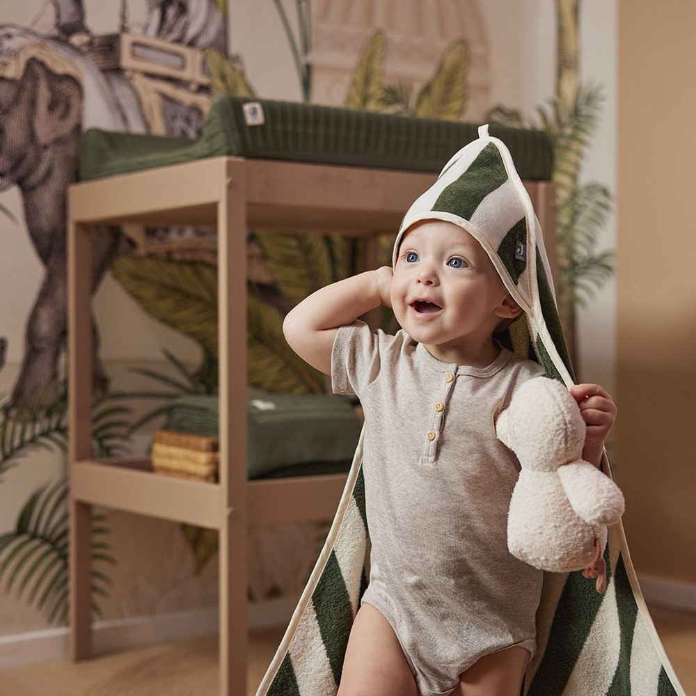 Wickelkissenbezug Strick Leaf Green 6