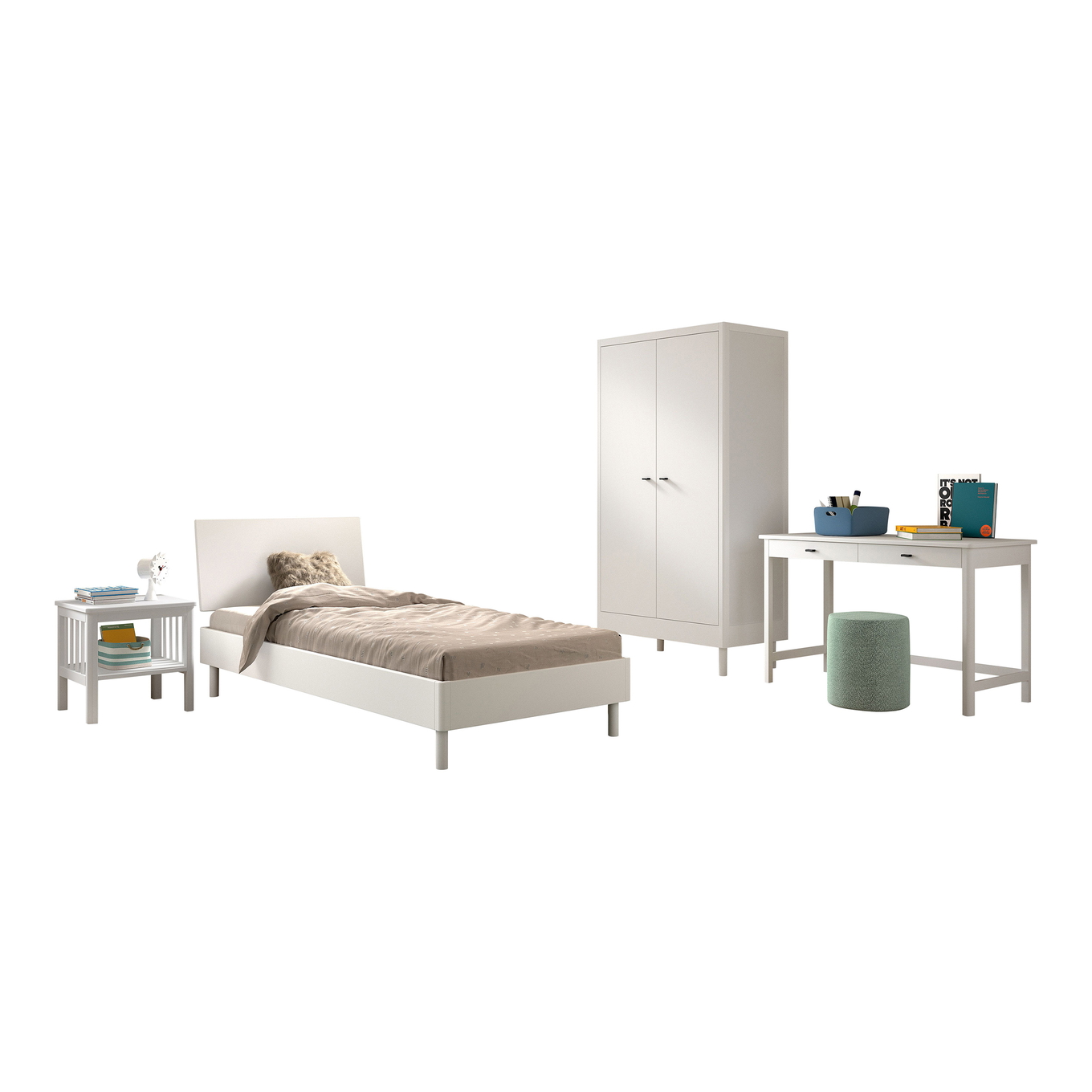 Kinderzimmer Forrest Buche 4-teilig Set C