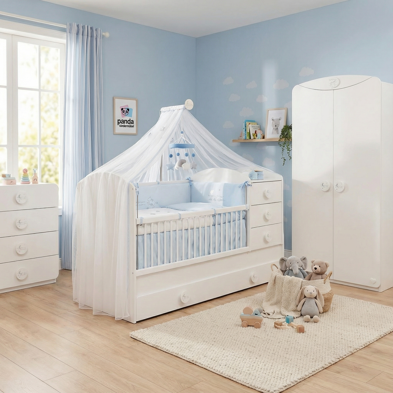 Kleiderschrank Baby Cotton 2-türig 3