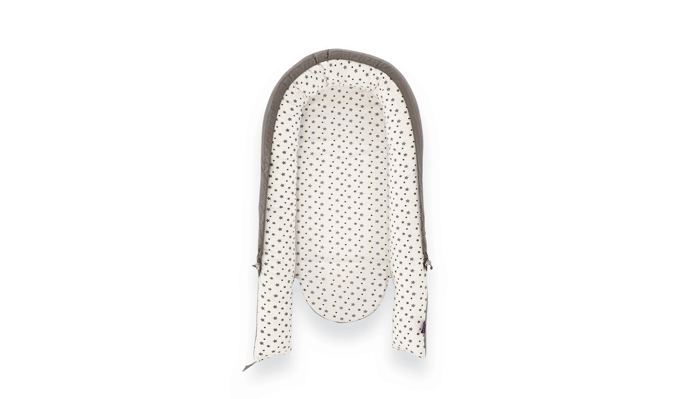 Babynest Premium Graue Sterne 4