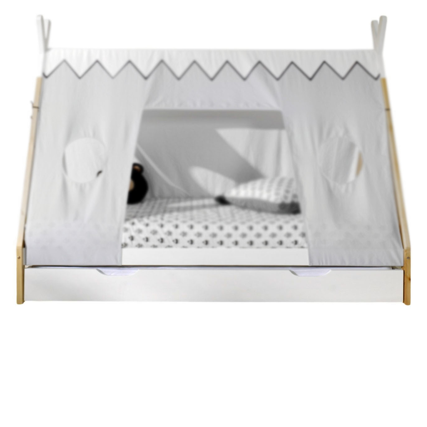 Ausziehkasten Dallas Natur Weiss #2