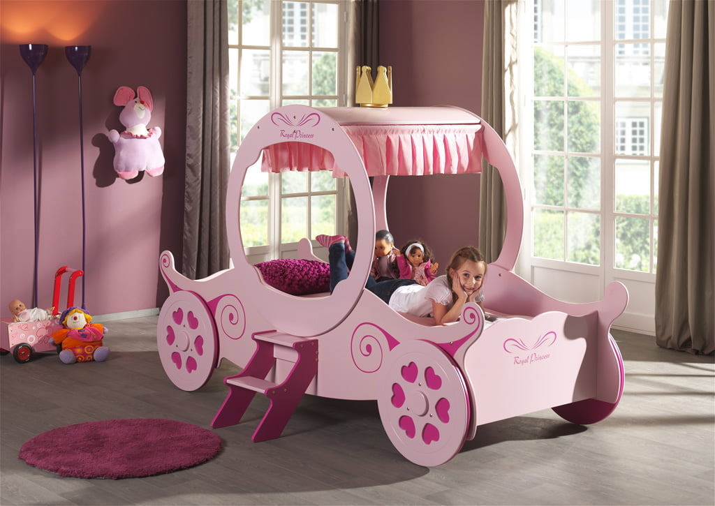 Kutschenbett Rosa 3