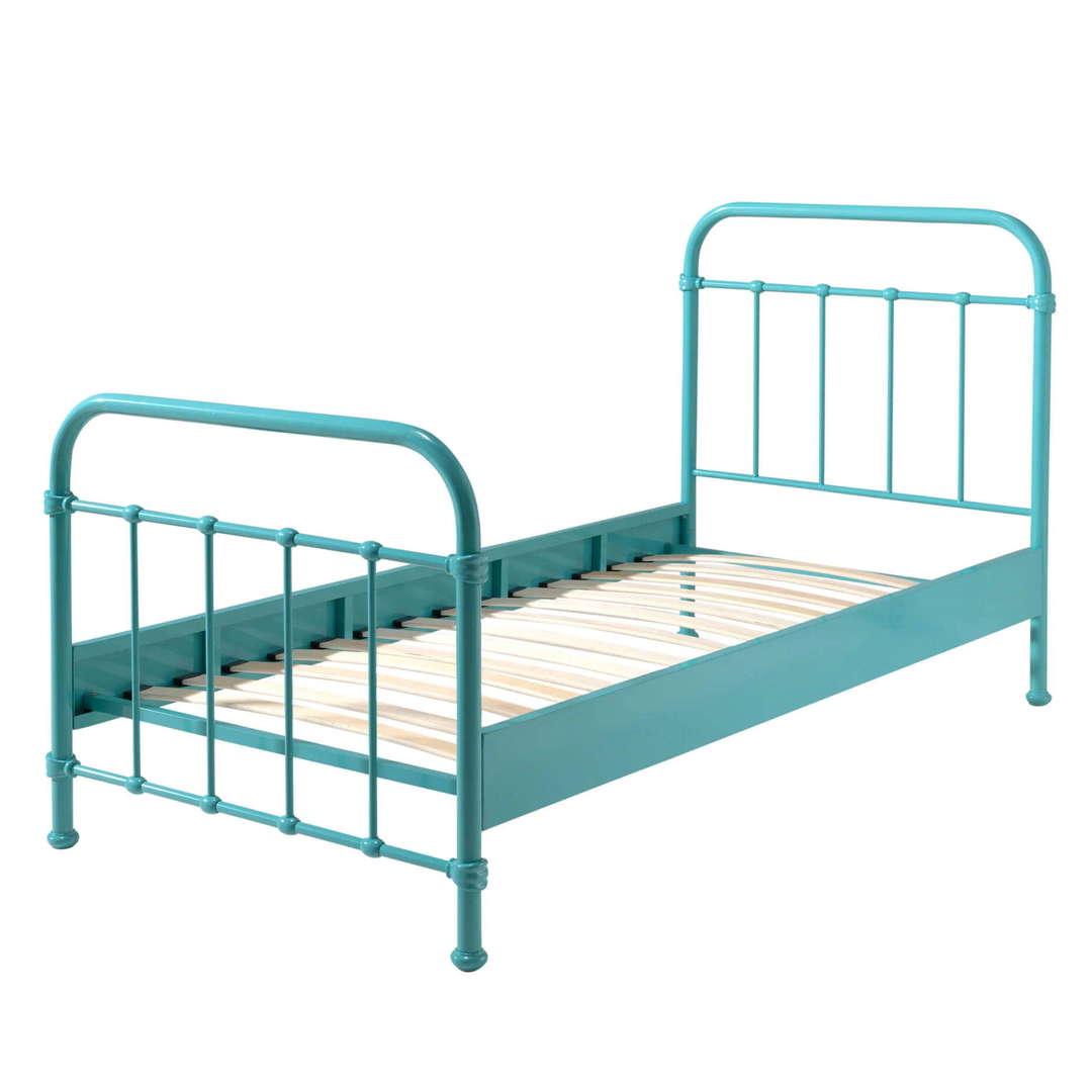 Metallbett New York Türkis