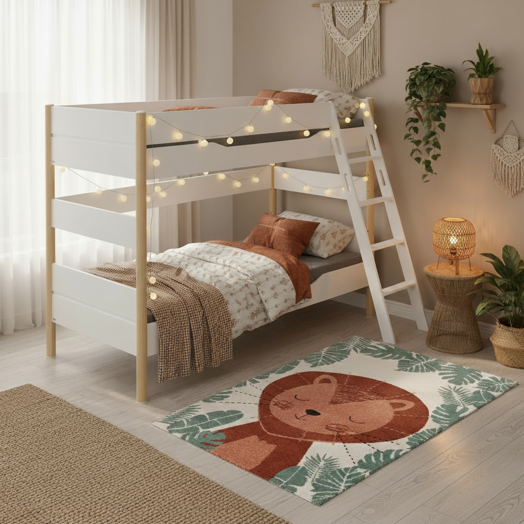 Etagenbett Ylvie mit Schrägleiter, Birke, 90 x 200 cm 6