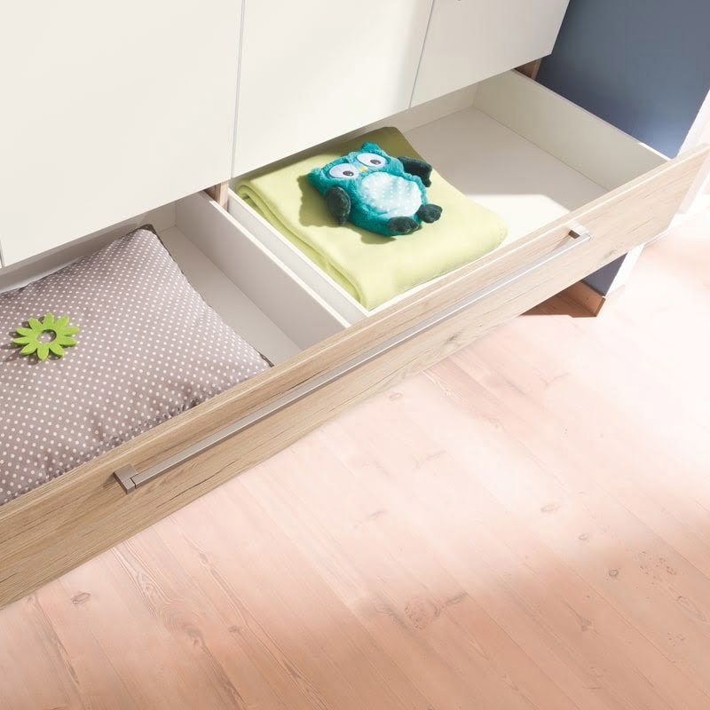 Kleiderschrank Remo Front Eiche, 4-türig mit Schubladen 3