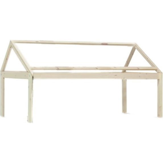 Dachkonstruktion Lifetime Beachhouse Weiss lasiert