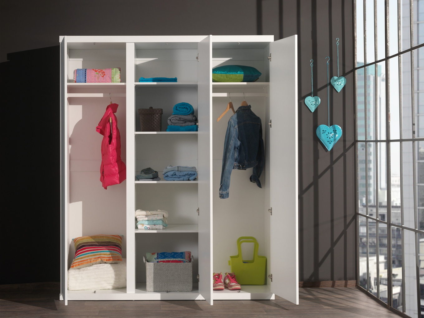 Kleiderschrank Lara 3-türig 3
