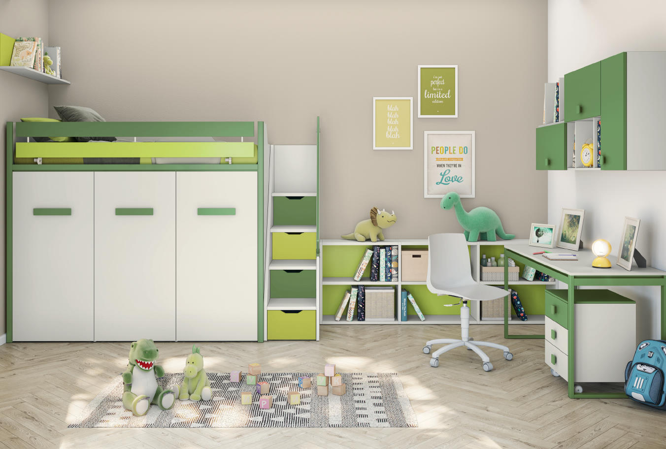 Kinderzimmer Bloom Dino Set 7