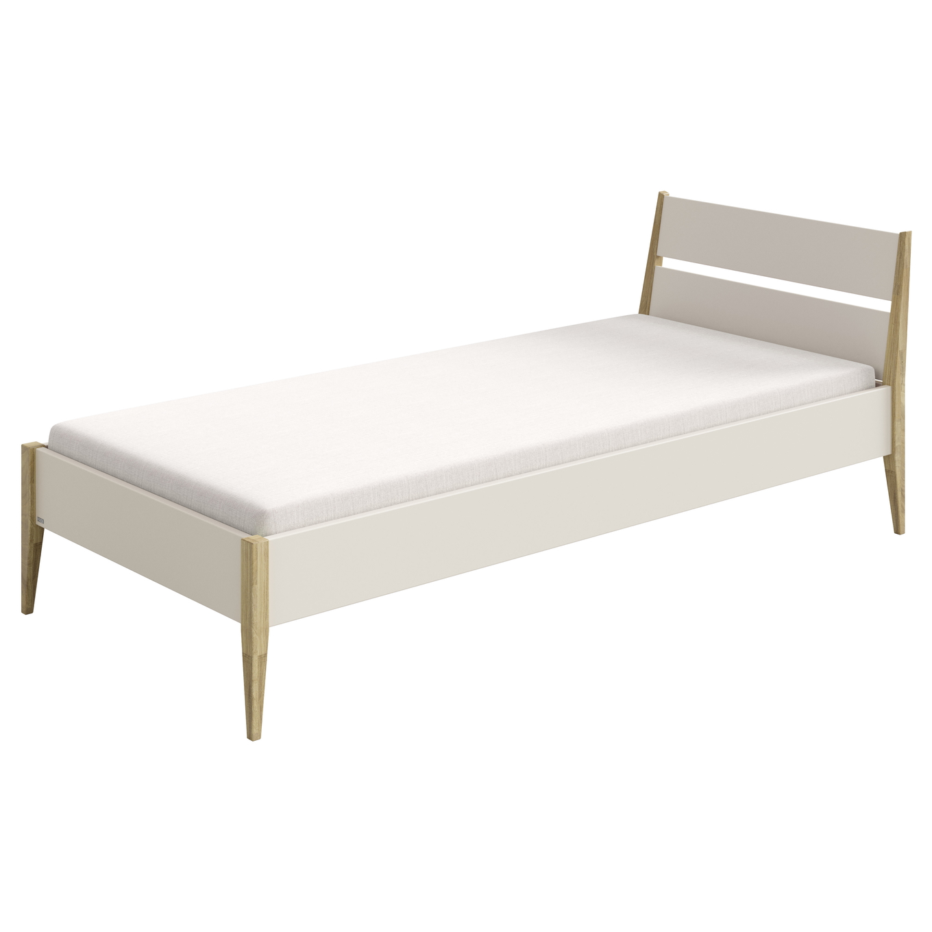 Bett Stiene Beige, 90 x 200 cm