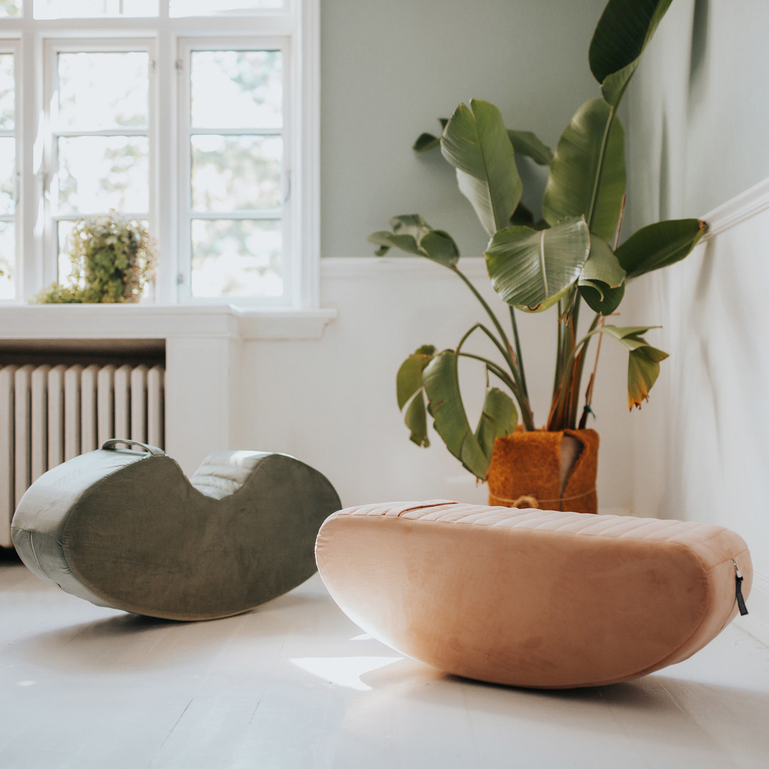 Hocker Rockme Velvet Pfirsich 4