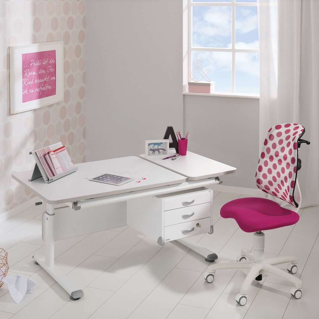 Schreibtisch Diego 130 GT Weiss Weiss 6