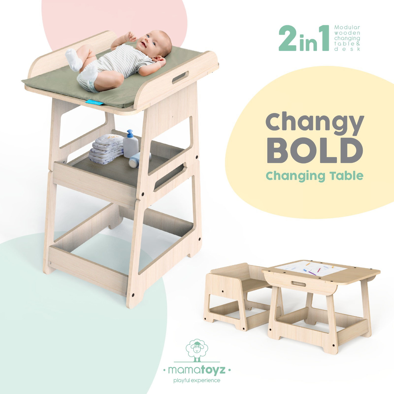 Wickeltisch - Spieltisch Changy 2in1 7