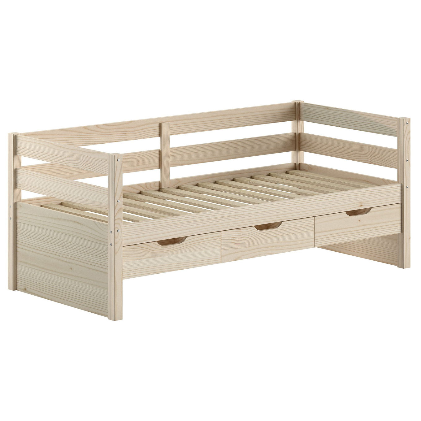 Kojenbett Margrit mit Schubladen Natur 1