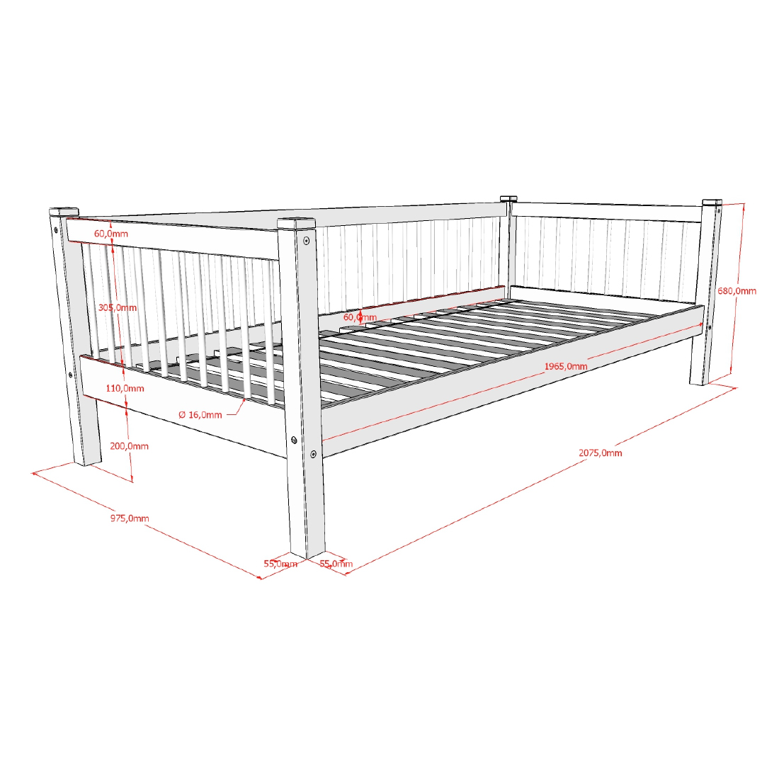 Kojenbett Forrest Natur 5