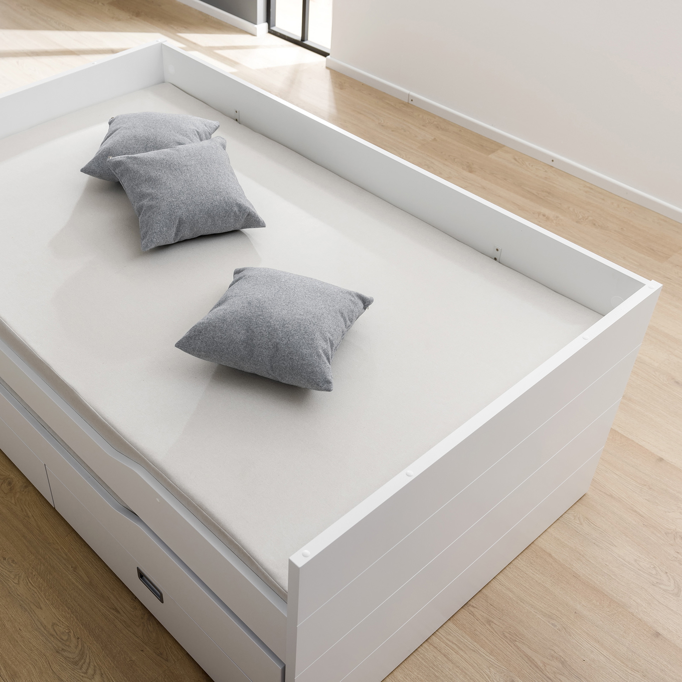 Partykissen aus Mikrofaser Steingrau