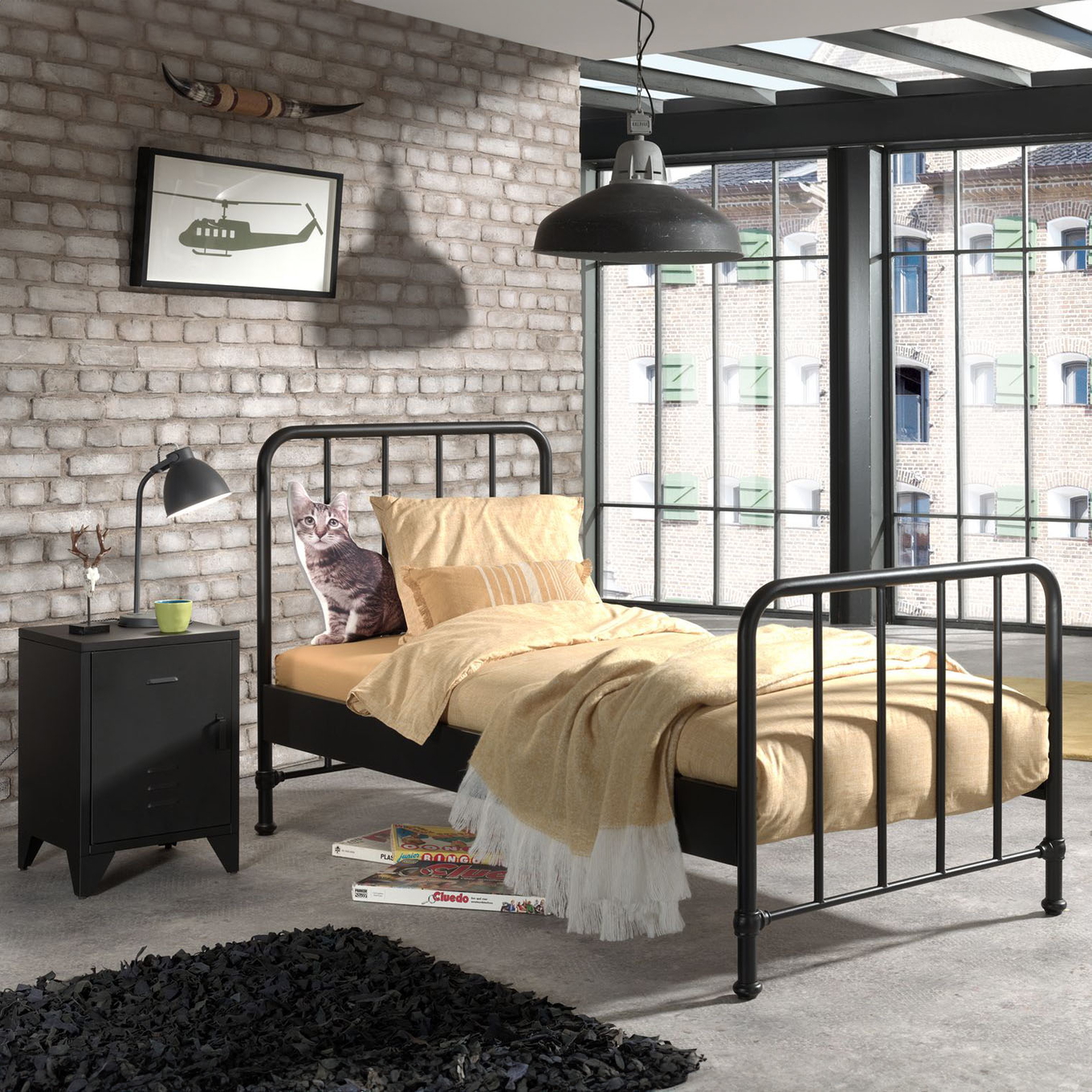 Kinderzimmer Bronxx 2-teilig Set Schwarz #2