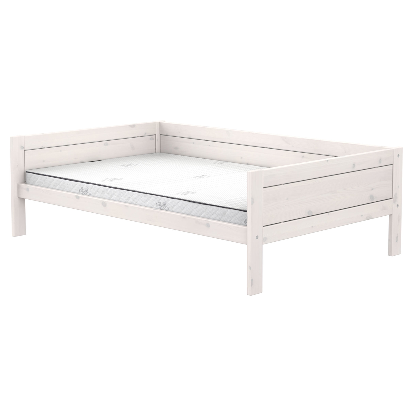 Basisbett 120 Lifetime Weiss lasiert, Rollrost 3