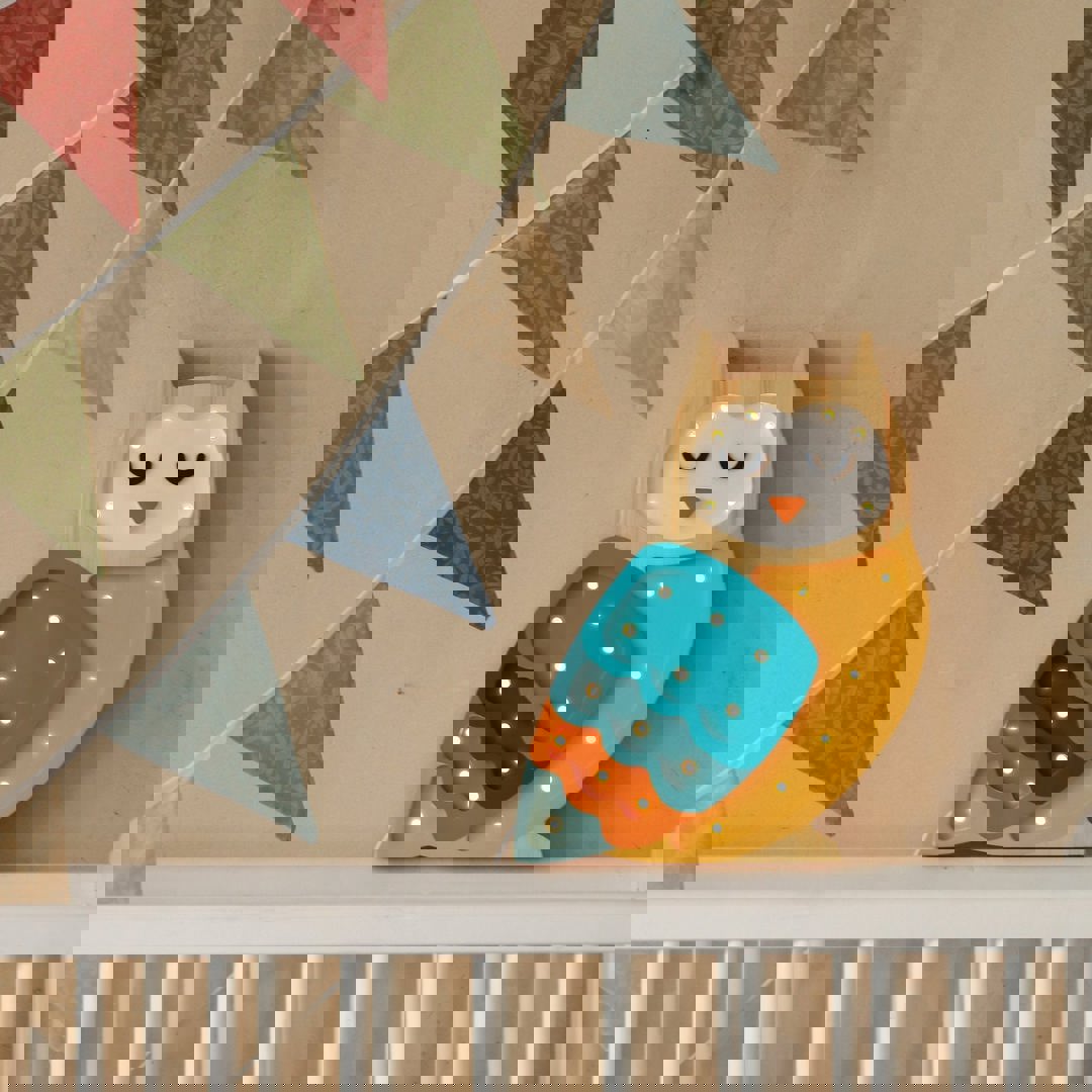 Nachtlampe Eule Mustard 4