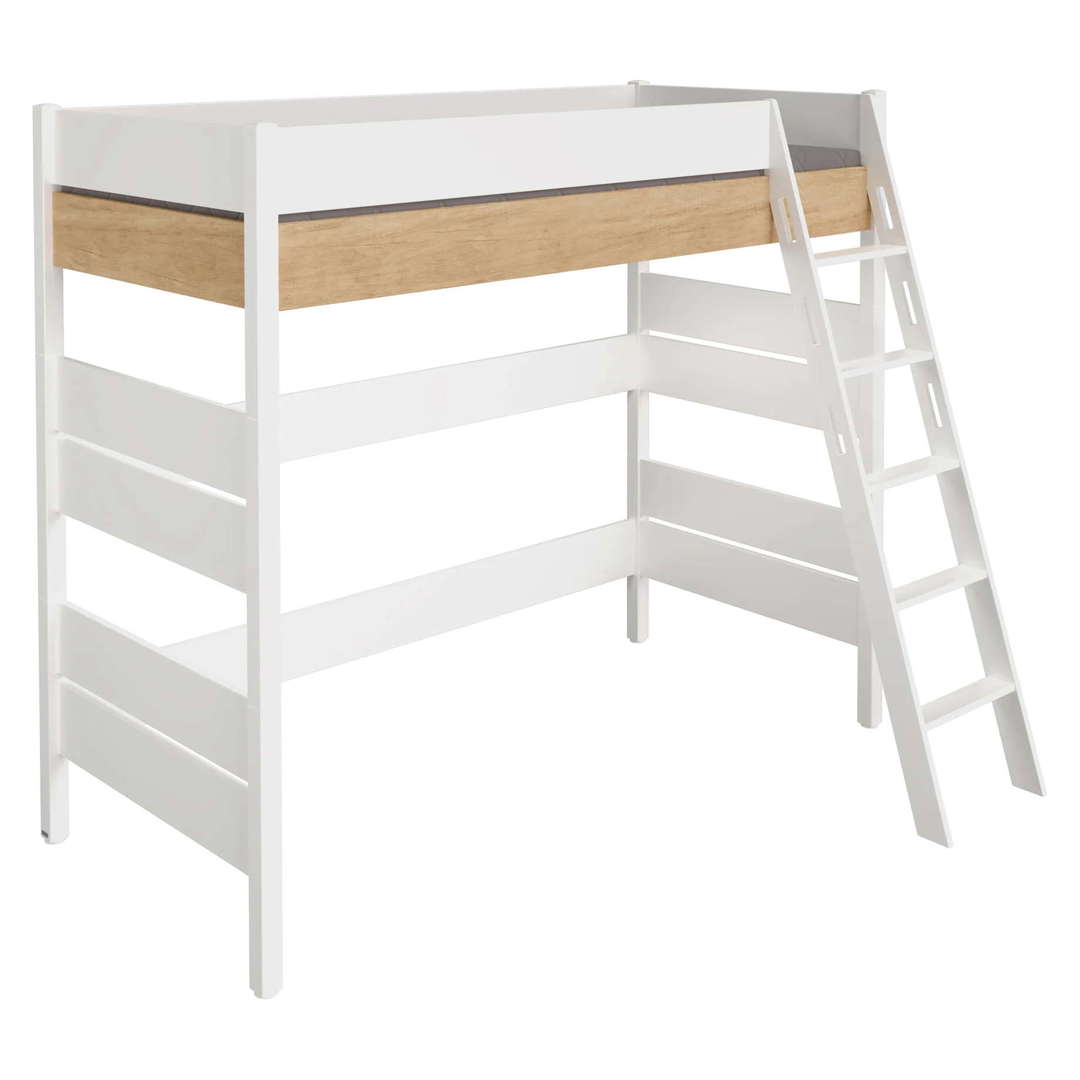 Hochbett Kira Nebraska mit Schrägleiter, 90 x 200 cm