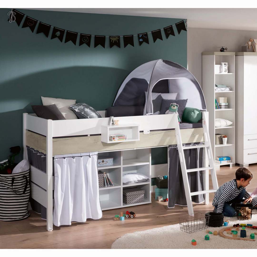 Halbhohes Bett Kira Nautik mit Schrägleiter, 90 x 200 cm #2